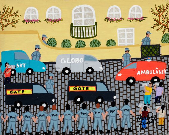 Sequestro de Sílvio Santos, 2001, Mabel, Acrílica s/ Eucatex