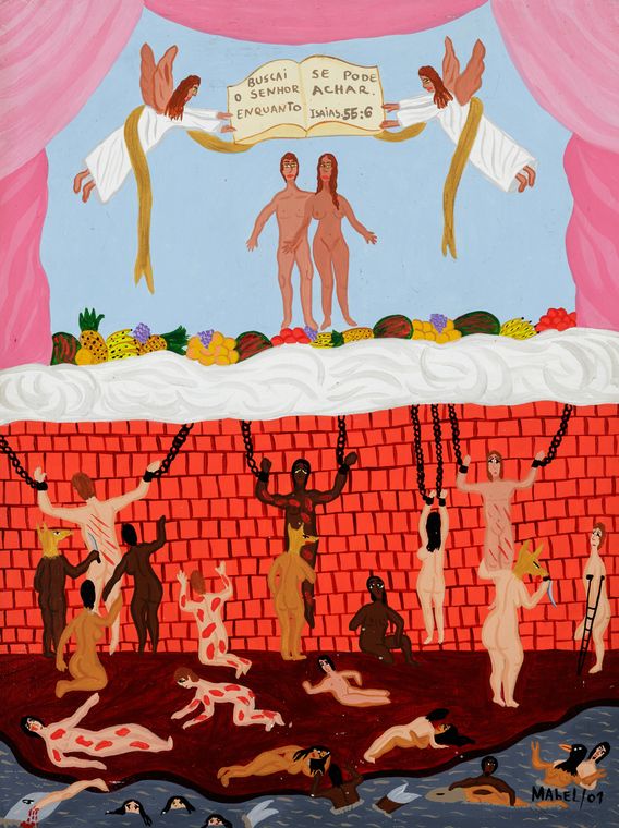 Céu e inferno, 2001, Mabel, Acrílica s/ Eucatex